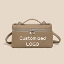 Bag text logo custom leather hot stamping leather embossing