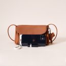 Orange Genuine leather messenger bag women's bag high-end fashion mini exquisite first layer cowhide small bag