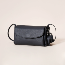 Black Genuine leather messenger bag women's bag high-end fashion mini exquisite first layer cowhide small bag