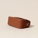 Orange Cowhide genuine leather women's bag versatile popular retro high-end shoulder crossbody handbag
