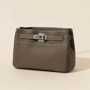 Brown Cowhide high-grade retro lock underarm bag genuine leather shoulder bag handbag messenger bag